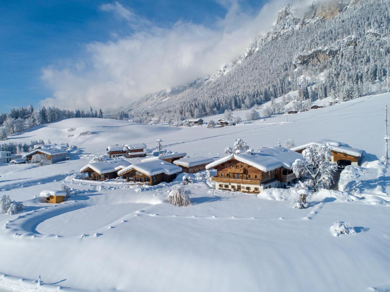 Narzenhof Wellness Chalets, Familien & Luxus Apartments Am Bauernhof Sankt Johann in Tirol Exterior foto